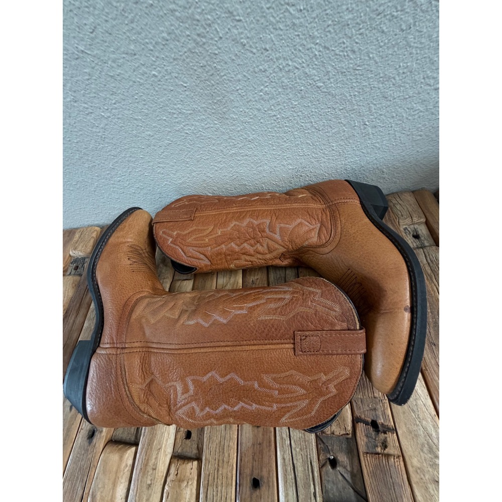 Laredo Cowboy Boots Size 10 D Tan Leather Western Stitch 68372